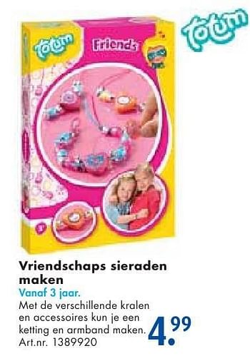 Aanbiedingen Vriendschaps sieraden maken - Totum - Geldig van 24/09/2016 tot 07/12/2016 bij Bart Smit