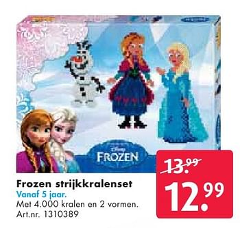 Aanbiedingen Frozen strijkkralenset - Disney  Frozen - Geldig van 24/09/2016 tot 07/12/2016 bij Bart Smit