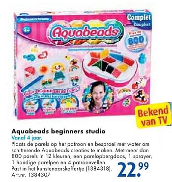 Aanbiedingen Aquabeads beginners studio - Aquabeads - Geldig van 24/09/2016 tot 07/12/2016 bij Bart Smit