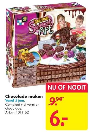 Aanbiedingen Chocolade maken - Huismerk - Bart Smit - Geldig van 24/09/2016 tot 07/12/2016 bij Bart Smit