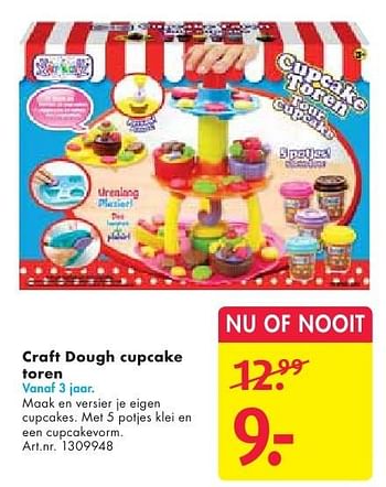 Aanbiedingen Craft dough cupcake toren - Art kids - Geldig van 24/09/2016 tot 07/12/2016 bij Bart Smit