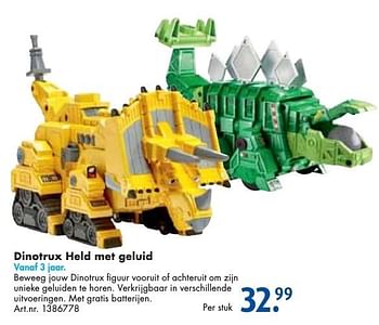 Aanbiedingen Dinotrux held met geluid - Dreamworks - Geldig van 24/09/2016 tot 07/12/2016 bij Bart Smit