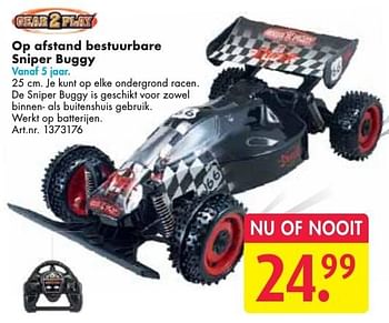 Aanbiedingen Op afstand bestuurbare sniper buggy - Gear2Play - Geldig van 24/09/2016 tot 07/12/2016 bij Bart Smit