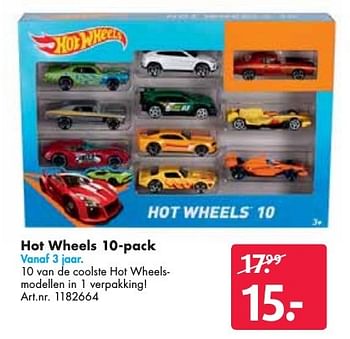 Aanbiedingen Hot wheels 10-pack - Hot Wheels - Geldig van 24/09/2016 tot 07/12/2016 bij Bart Smit