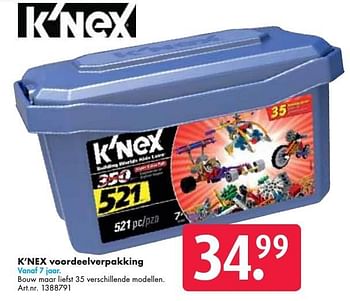 Aanbiedingen K`nex voordeelverpakking - K'Nex - Geldig van 24/09/2016 tot 07/12/2016 bij Bart Smit