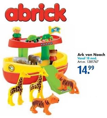 Aanbiedingen Ark van noach - Abrick - Geldig van 24/09/2016 tot 07/12/2016 bij Bart Smit