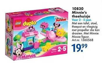 Aanbiedingen Minnie`s theehuisje - Lego - Geldig van 24/09/2016 tot 07/12/2016 bij Bart Smit