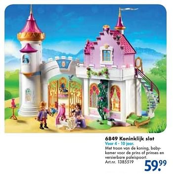 Aanbiedingen Koninklijk slot - Playmobil - Geldig van 24/09/2016 tot 07/12/2016 bij Bart Smit