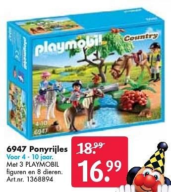 Aanbiedingen Ponyrijles - Playmobil - Geldig van 24/09/2016 tot 07/12/2016 bij Bart Smit