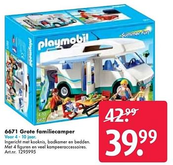 Aanbiedingen Grote familiecamper - Playmobil - Geldig van 24/09/2016 tot 07/12/2016 bij Bart Smit