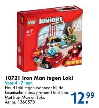 Aanbiedingen Iron man tegen loki - Lego - Geldig van 24/09/2016 tot 07/12/2016 bij Bart Smit