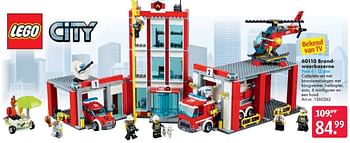 Aanbiedingen Brandweerkazerne - Lego - Geldig van 24/09/2016 tot 07/12/2016 bij Bart Smit