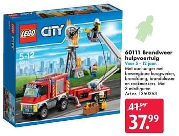 Aanbiedingen Brandweer hulpvoertuig - Lego - Geldig van 24/09/2016 tot 07/12/2016 bij Bart Smit