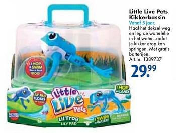 Aanbiedingen Little live pets kikkerbassin - Little Live Pets - Geldig van 24/09/2016 tot 07/12/2016 bij Bart Smit