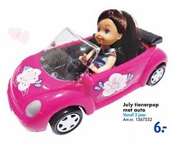 Aanbiedingen July tienerpop met auto - BFF July - Geldig van 24/09/2016 tot 07/12/2016 bij Bart Smit