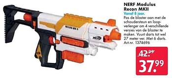 Aanbiedingen Nerf modulus recon mkii - Nerf - Geldig van 24/09/2016 tot 07/12/2016 bij Bart Smit