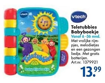 Aanbiedingen Teletubbies babyboekje - Vtech - Geldig van 24/09/2016 tot 07/12/2016 bij Bart Smit