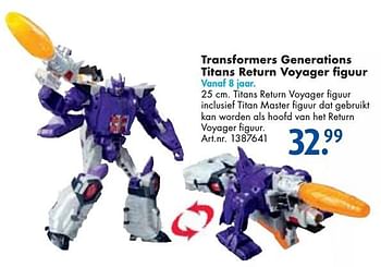 Aanbiedingen Transformers generations titans return voyager figuur - Transformers - Geldig van 24/09/2016 tot 07/12/2016 bij Bart Smit