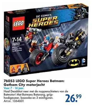 Aanbiedingen 76053 lego super heroes batman: gotham city motorjacht - Lego - Geldig van 24/09/2016 tot 07/12/2016 bij Bart Smit