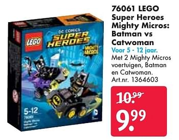 Aanbiedingen 76061 lego super heroes mighty micros: batman vs catwoman - Lego - Geldig van 24/09/2016 tot 07/12/2016 bij Bart Smit