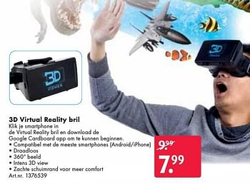 Aanbiedingen 3d virtual reality bril - Huismerk - Bart Smit - Geldig van 24/09/2016 tot 07/12/2016 bij Bart Smit