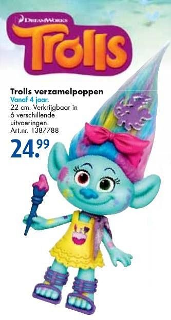 Aanbiedingen Trolls verzamelpoppen - Dreamworks - Geldig van 24/09/2016 tot 07/12/2016 bij Bart Smit
