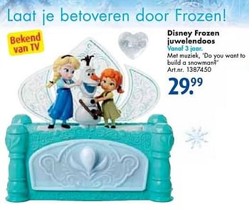 Aanbiedingen Disney frozen juwelendoos - Disney  Frozen - Geldig van 24/09/2016 tot 07/12/2016 bij Bart Smit