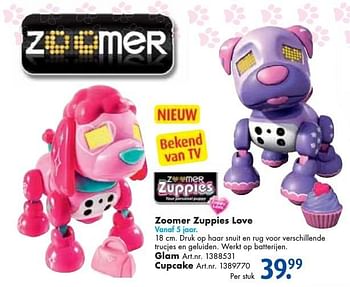 Aanbiedingen Zoomer zuppies love - Zoomer - Geldig van 24/09/2016 tot 07/12/2016 bij Bart Smit