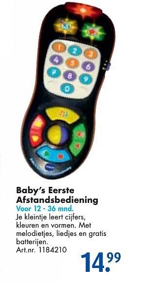 Aanbiedingen Baby`s eerste afstandsbediening - Vtech - Geldig van 24/09/2016 tot 07/12/2016 bij Bart Smit