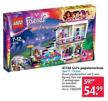 Aanbiedingen 41135 livi`s popsterrenhuis - Lego - Geldig van 24/09/2016 tot 07/12/2016 bij Bart Smit
