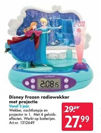 Aanbiedingen Disney frozen radiowekker met projectie - Disney  Frozen - Geldig van 24/09/2016 tot 07/12/2016 bij Bart Smit