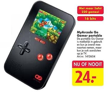 Aanbiedingen Myarcade go gamer portable - DreamGear - Geldig van 24/09/2016 tot 07/12/2016 bij Bart Smit