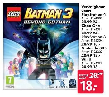 Aanbiedingen Playstation 4 batman 3 - Warner Brothers Interactive Entertainment - Geldig van 24/09/2016 tot 07/12/2016 bij Bart Smit