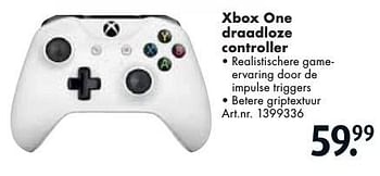 Aanbiedingen Xbox one draadloze controller - Microsoft - Geldig van 24/09/2016 tot 07/12/2016 bij Bart Smit