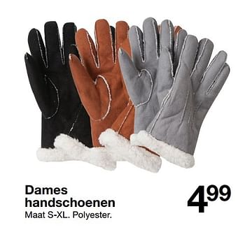 Aanbiedingen Dames handschoenen - Huismerk - Zeeman  - Geldig van 29/10/2016 tot 11/11/2016 bij Zeeman