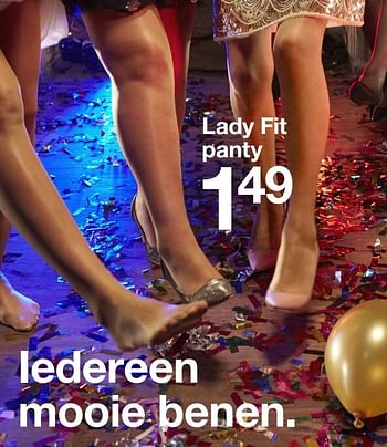 Aanbiedingen Lady fit panty - Lady Fit - Geldig van 29/10/2016 tot 11/11/2016 bij Zeeman