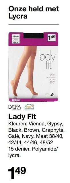 Aanbiedingen Lady fit - Lady Fit - Geldig van 29/10/2016 tot 11/11/2016 bij Zeeman