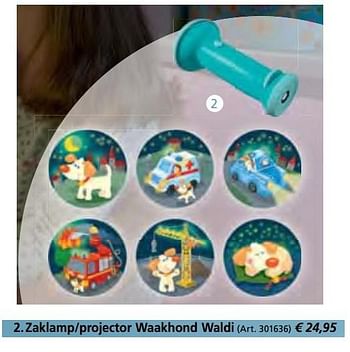 Aanbiedingen Zaklamp-projector waakhond waldi - Haba - Geldig van 27/10/2016 tot 31/12/2016 bij Multi Bazar