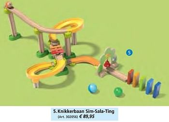 Aanbiedingen Knikkerbaan sim-sala-ting - Haba - Geldig van 27/10/2016 tot 31/12/2016 bij Multi Bazar