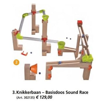 Aanbiedingen Knikkerbaan basisdoos sound race - Haba - Geldig van 27/10/2016 tot 31/12/2016 bij Multi Bazar