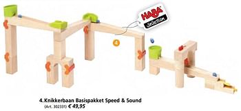 Aanbiedingen Knikkerbaan basispakket speed + sound - Haba - Geldig van 27/10/2016 tot 31/12/2016 bij Multi Bazar