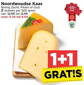Aanbiedingen Noordwoudse kaas romig zacht, pikant of oud - Noordwoudse - Geldig van 30/10/2016 tot 05/11/2016 bij Vomar