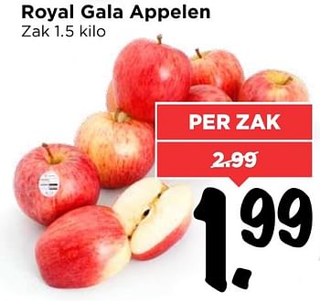 Aanbiedingen Royal gala appelen - Huismerk Vomar - Geldig van 30/10/2016 tot 05/11/2016 bij Vomar