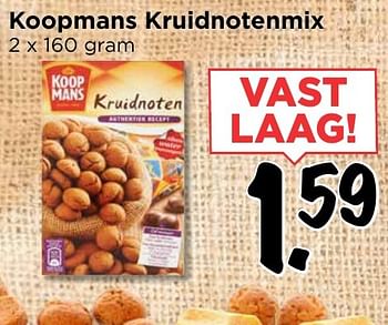 Aanbiedingen Koopmans kruidnotenmix - Koopmans - Geldig van 30/10/2016 tot 05/11/2016 bij Vomar