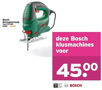 Aanbiedingen Bosch decoupeerzaag pst650 - Bosch - Geldig van 30/10/2016 tot 06/11/2016 bij Gamma