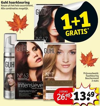 Aanbiedingen Haarkleuring beschermend - Guhl - Geldig van 01/11/2016 tot 06/11/2016 bij Kruidvat