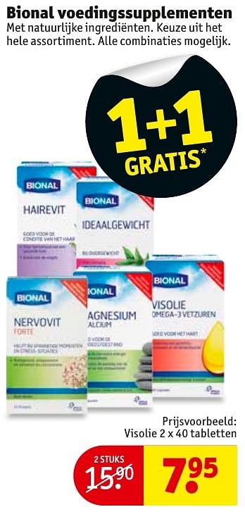 Aanbiedingen Bional voedingssupplementen - Bional - Geldig van 01/11/2016 tot 06/11/2016 bij Kruidvat