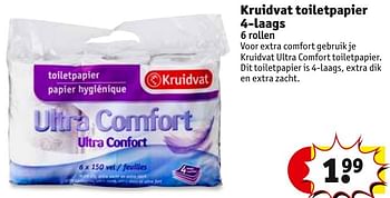 Aanbiedingen Kruidvat toiletpapier - Huismerk - Kruidvat - Geldig van 01/11/2016 tot 06/11/2016 bij Kruidvat
