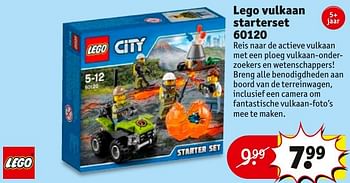 Aanbiedingen Lego vulkaan starterset 60120 - Lego - Geldig van 01/11/2016 tot 06/11/2016 bij Kruidvat