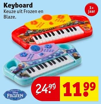 Aanbiedingen Keyboard - Disney  Frozen - Geldig van 01/11/2016 tot 06/11/2016 bij Kruidvat